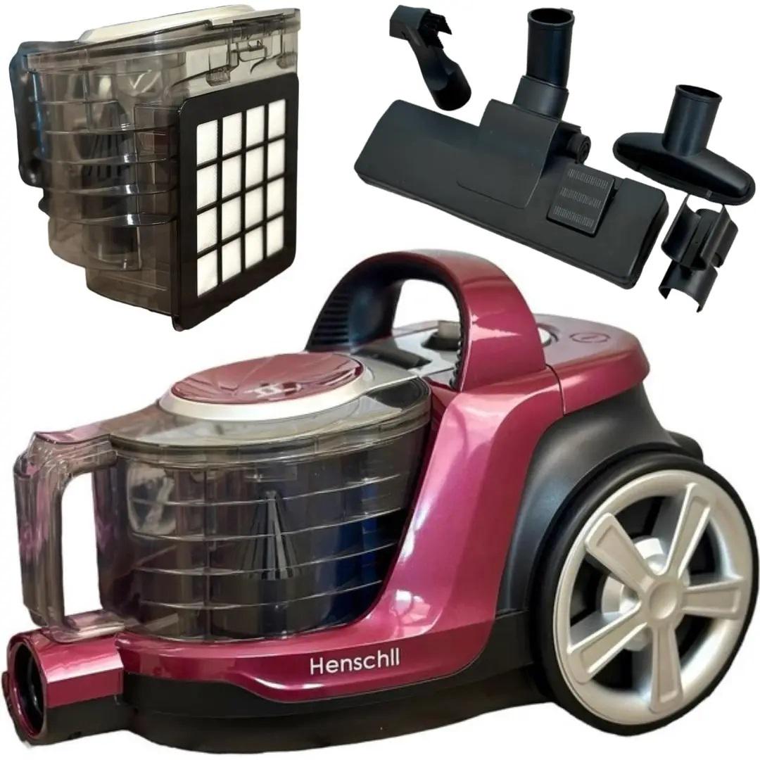 Пылесос циклонного типа Henschll XN-1989 с контейнером 3000 Вт Бордовый (XN-1989.1) - фото 9