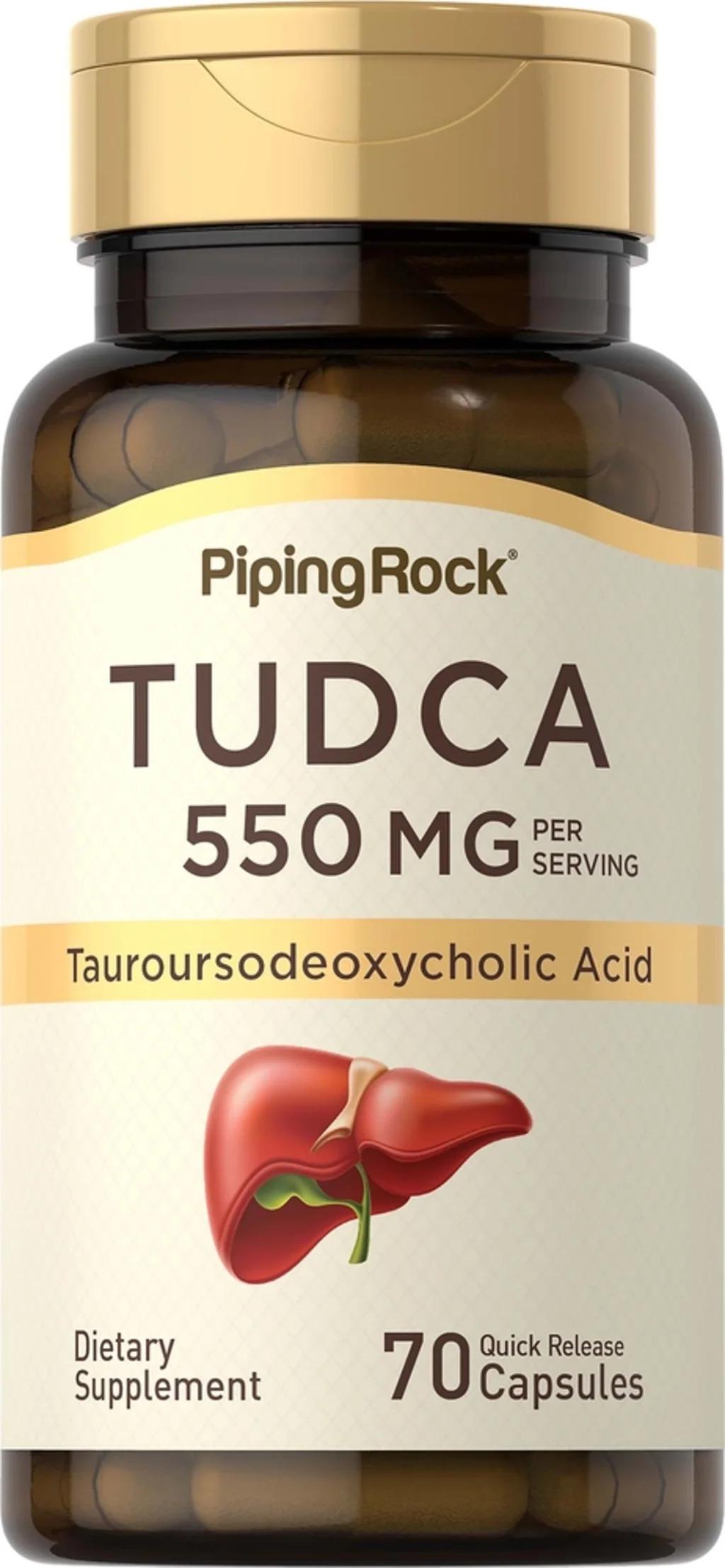 Кислота таурурсодезоксихолевая Piping Rock Tudca 550 mg per serving 70 quick release capsules