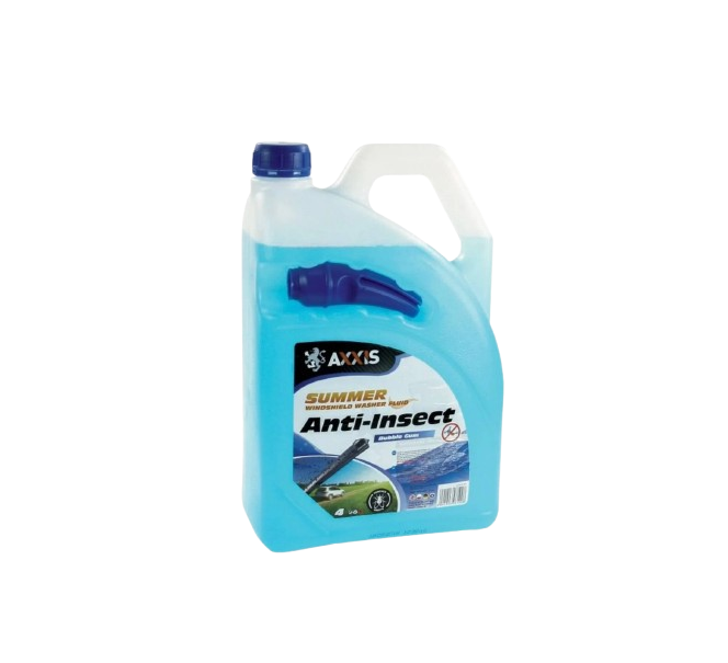 Жидкость стеклоомывающая летняя Axxis Anti-Insect Bubble Gum 4 л