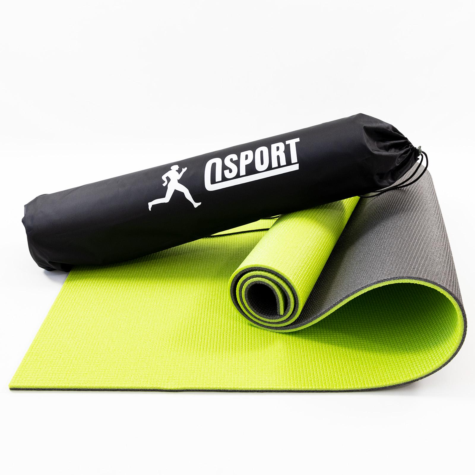 Коврик для йоги и чехол OSPORT n-0008 Спорт 8 мм Черный/Салатовый (21471) Коврик для йоги и чехол OSPORT n-0008 Спорт 8 мм Черный/Салатовый (21471)