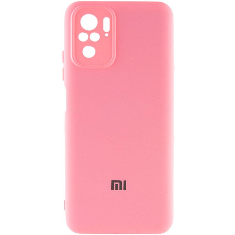 Противоударный чехол Silicone Cover My Color Full Camera (A) для Xiaomi Redmi Note 10 / Note 10s Розовый / Pink