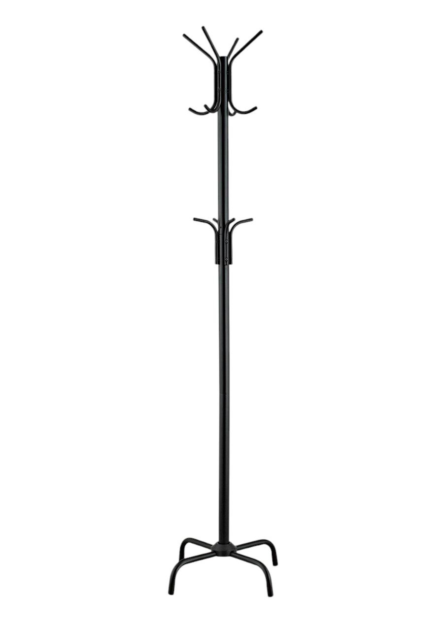 Вешалка кактус для одежды металлическая на 12 крючков 50х50х185 см Черный (DA12588E00)