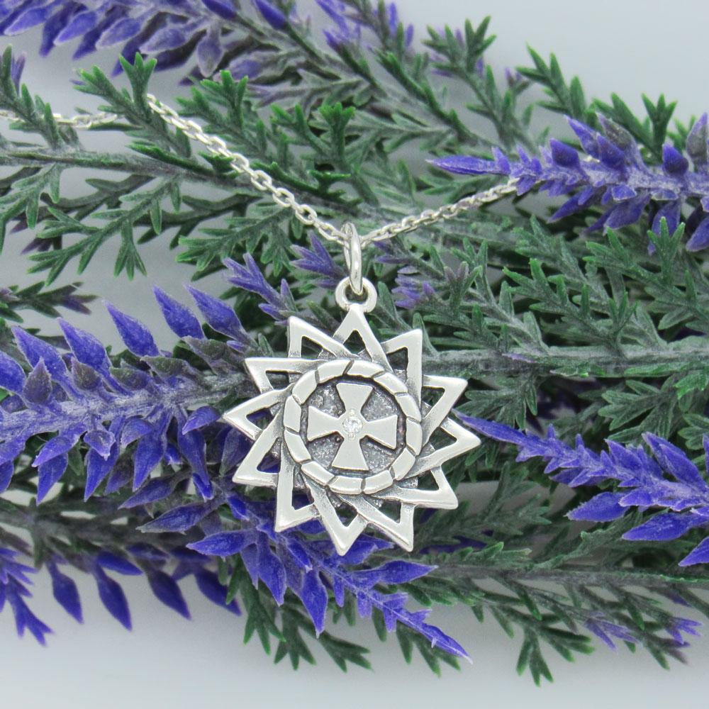 Срібний підвіс з фіанітом Ерцгамма (1129948367) - фото 3 Срібний підвіс з фіанітом Ерцгамма (1129948367) - фото 3