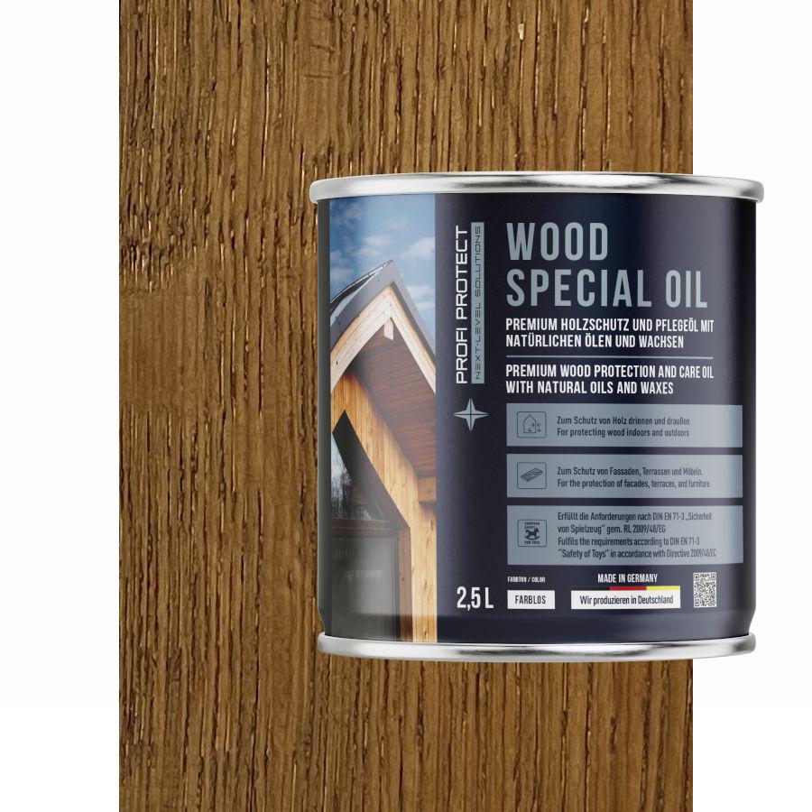 Масло для террасной доски ProfiProtect Wood Special Oil с воском 2,5 л Oregon Pinie eiche (24647125) - фото 1