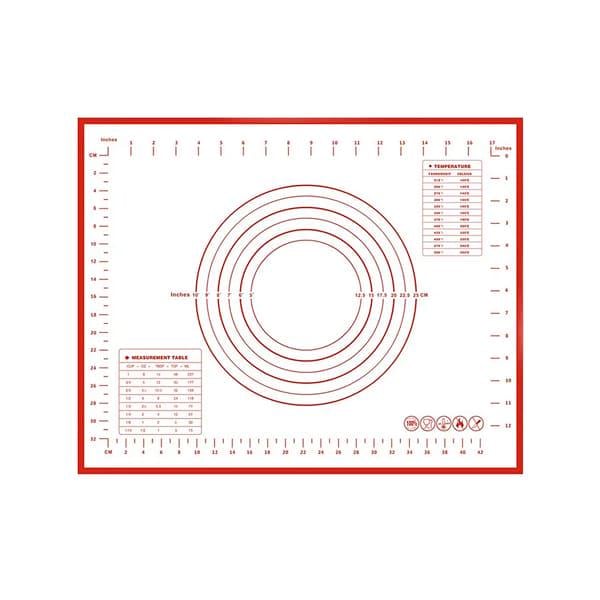 Коврик с разметкой для теста термостойкий 30х40 см (id_4027)