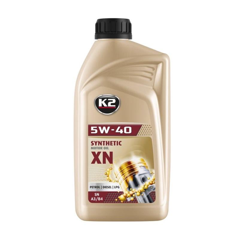 Моторное масло K2 Synthetic Premium SN/CF XN 5W-40 1 л (O1131E)