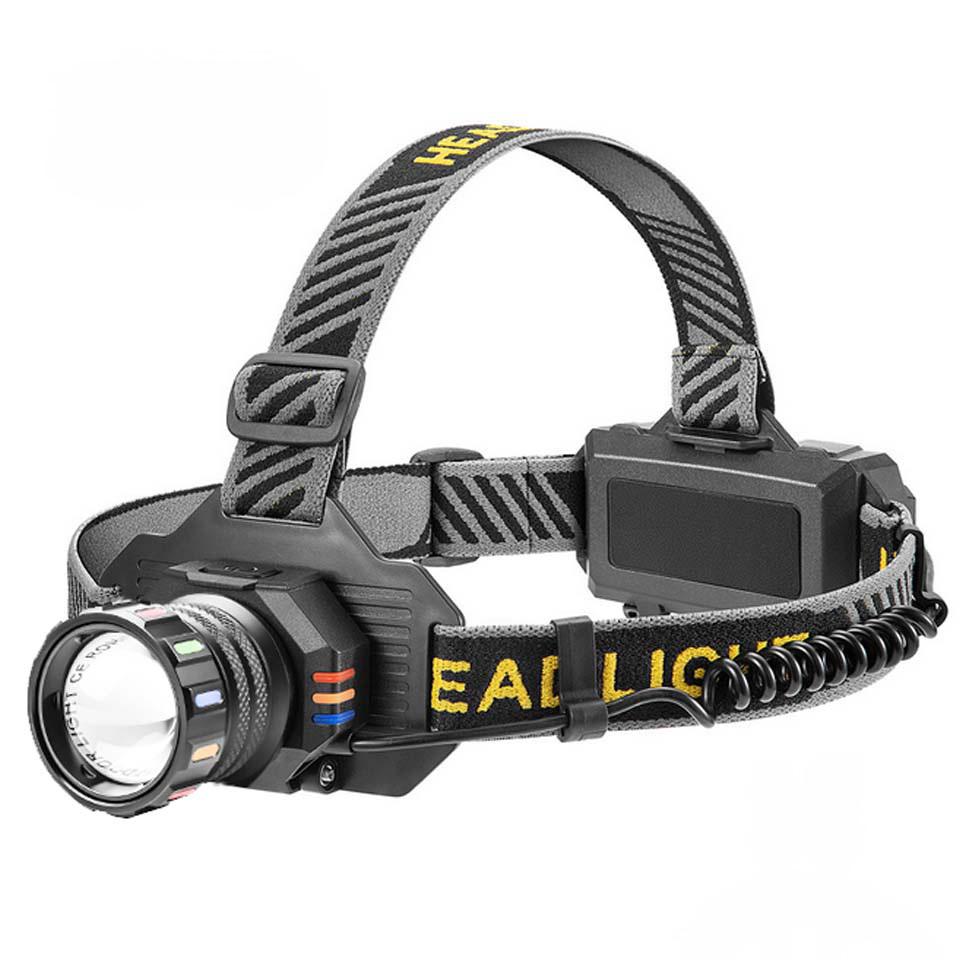 Налобный фонарь BL-T701C TG с зумом и регулируемым углом наклона Черный (31022069)