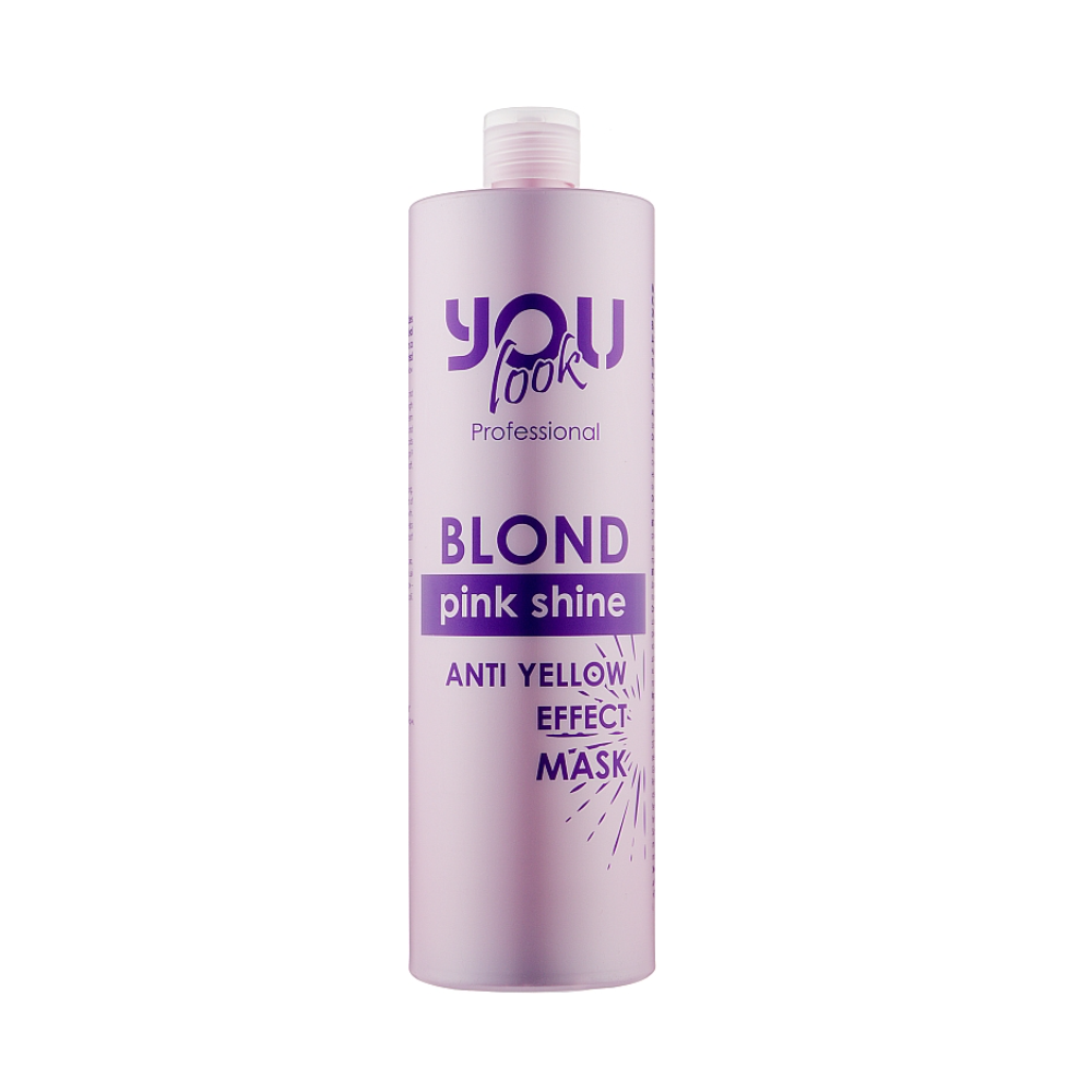 Маска для нейтралізації жовто-помаранчевих відтінків You look Professional Pink Shine Mask 1000 мл