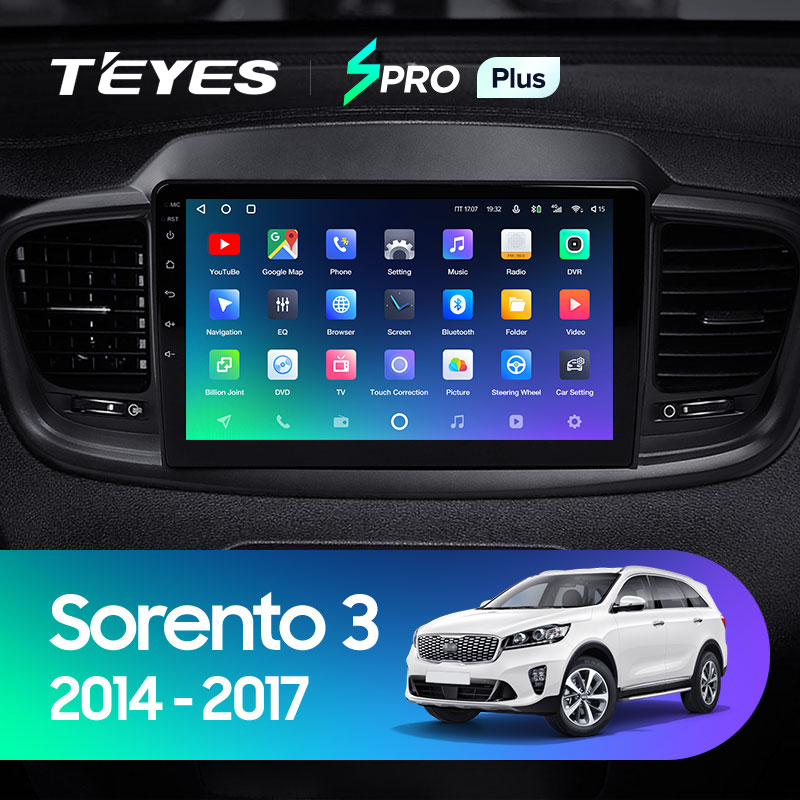 Автомагнитола штатная Teyes для Kia Sorento 3 2014-2017 Android SPRO-PLUS 4+64G Wi-Fi/4G вариант B (1468610886) - фото 3