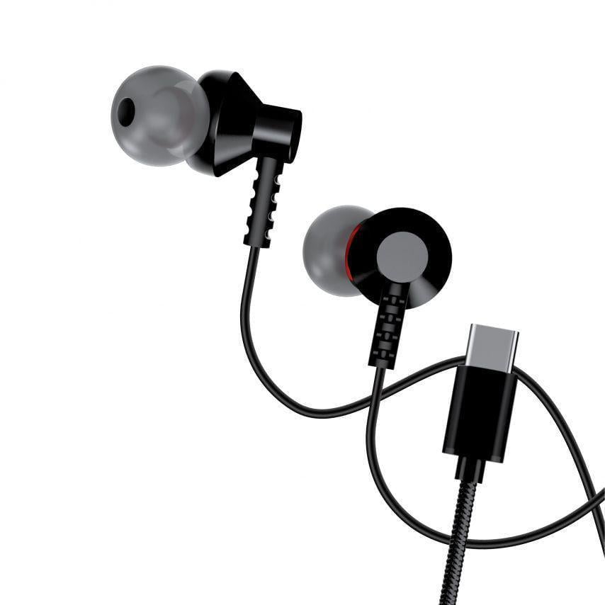 Наушники Walker с разъемом Type-C Black (H725)