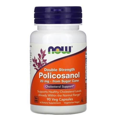 Поликозанол NOW Double Strength Policosanol 20 мг 90 капс. (NOW-01824)