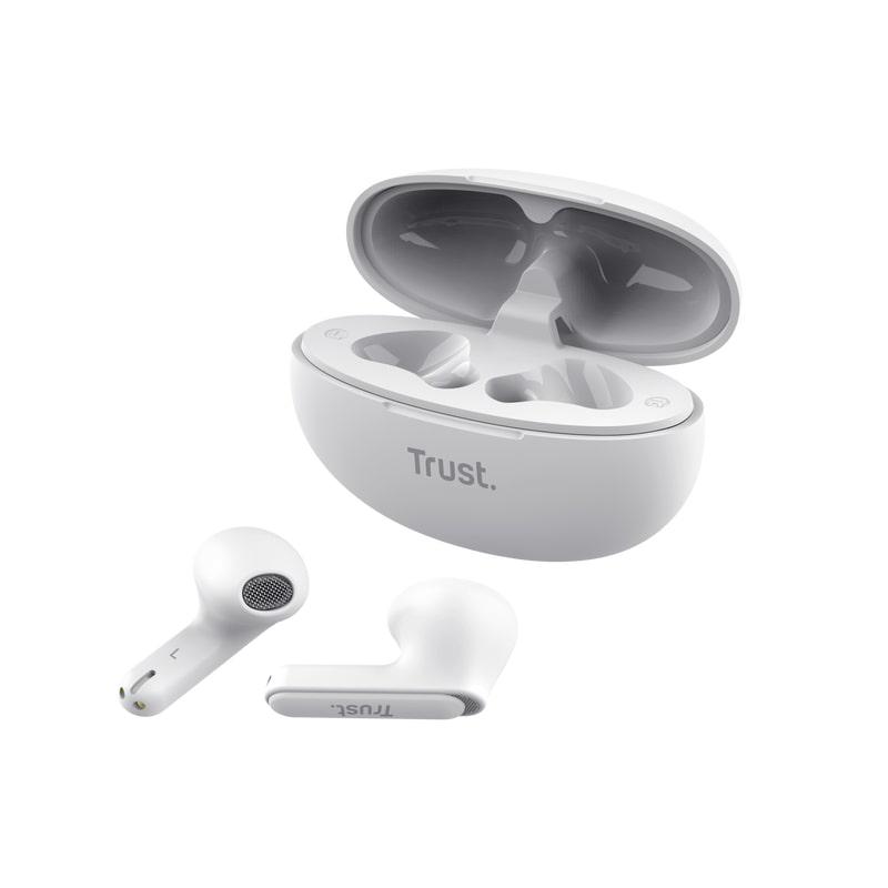 Наушники с кейсом Trust Yavi Earphones TWS Bluetooth Белый (25173_TRUST) - фото 4 Наушники с кейсом Trust Yavi Earphones TWS Bluetooth Белый (25173_TRUST) - фото 4