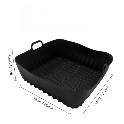 Набір форм силіконових для фритюрниць маленька та велика 2 шт. Чорний (SAM-278Bl) - фото 2