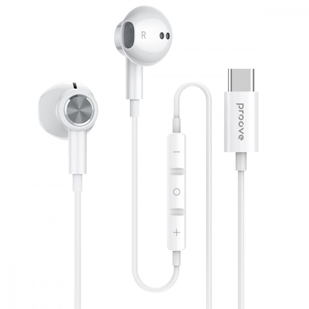 Наушники проводные Proove Echo Type-C White (628640003)