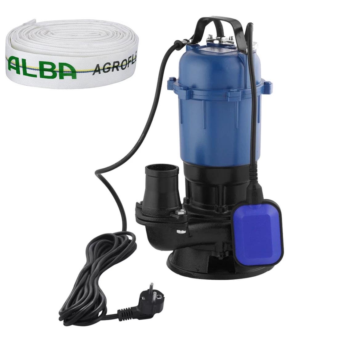 Насос дренажно-фекальный Grand WQD 1,1 кВт со шлангом-рукавом ПВХ/ПЭТ 50 мм 6 бар 20 м Белый (CV008621) Насос дренажно-фекальный Grand WQD 1,1 кВт со шлангом-рукавом ПВХ/ПЭТ 50 мм 6 бар 20 м Белый (CV008621)