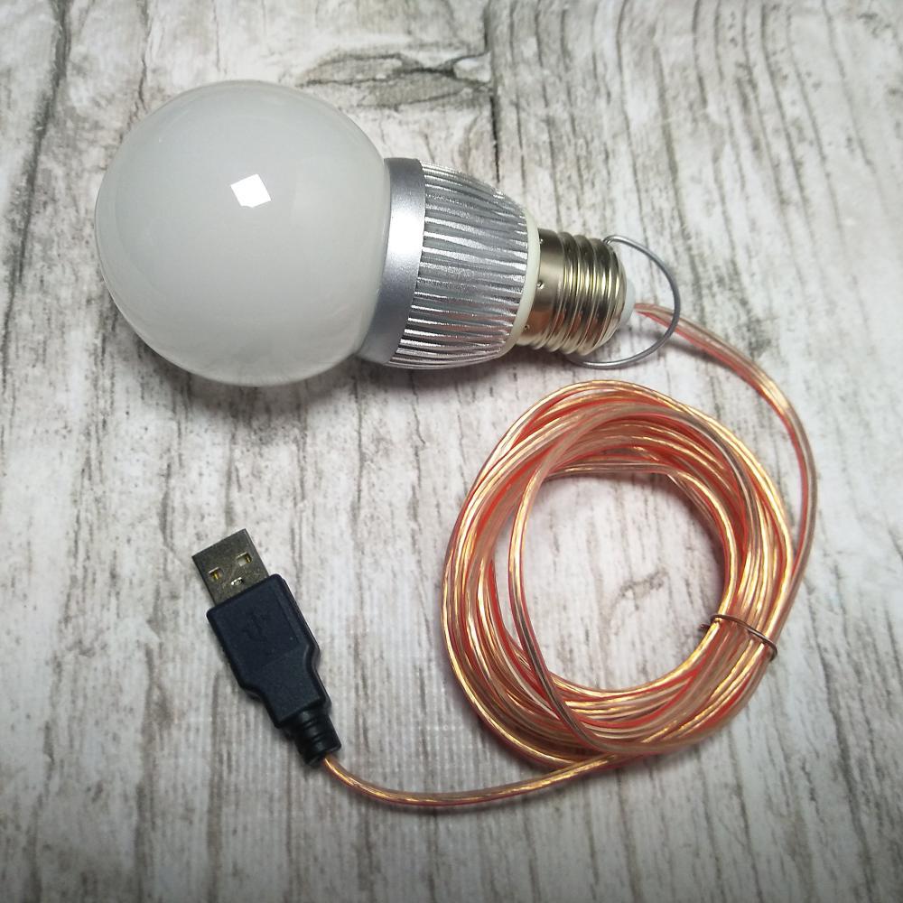 ᐉ Лампочка USB Блыскавка П-35 5 Вт 5 м