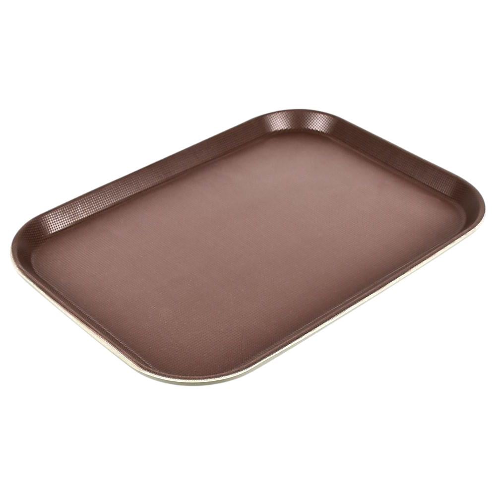 Поднос прямоугольный с противоскользящим покрытием Antislip R37793-L 30,5х40,5 см Коричневый (36944141)