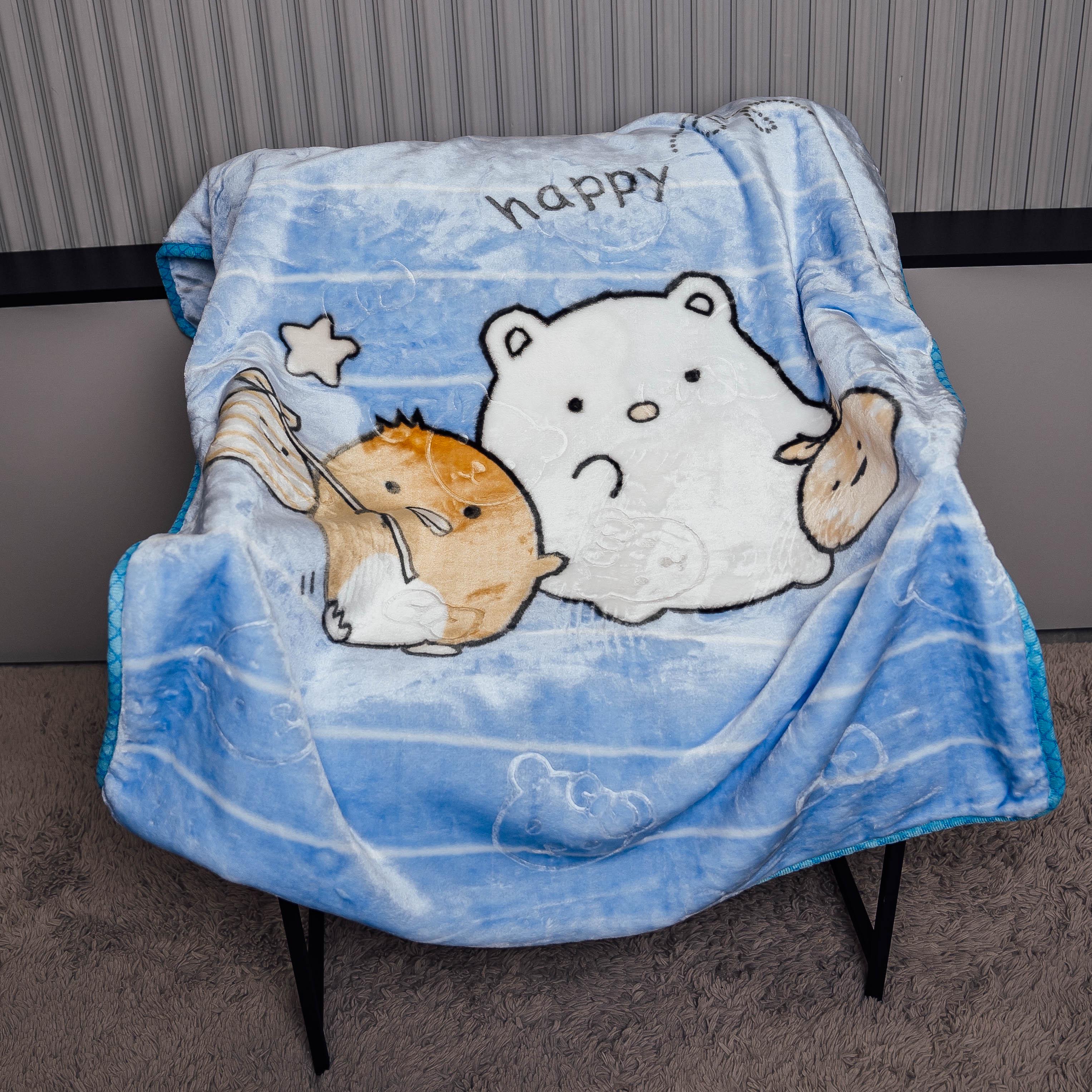 Плед детский Уют 100х110 см Синяя волна (88200)