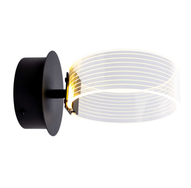 Бра настенное светодиодное акриловое Sirius (N 3705-1 BLACK 12W) - фото 2 Бра настенное светодиодное акриловое Sirius (N 3705-1 BLACK 12W) - фото 2