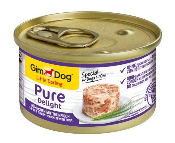 Корм влажный для собак GimDog LD Pure Delight с курицей и тунцом 85 г (1789925323)