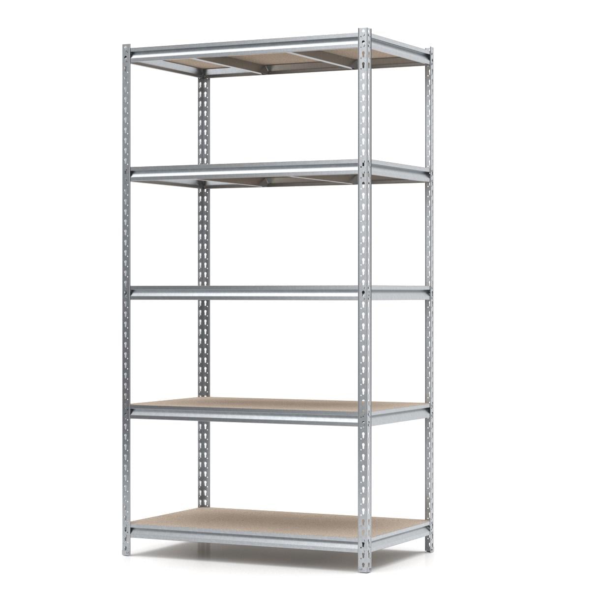 Стеллаж PIN Strong металлический оцинкованный 5 полок из шлифованного ДСП 2000х960х600 мм