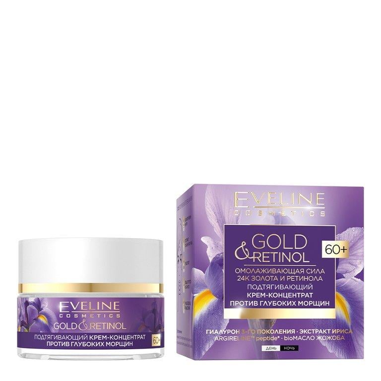 Крем-концентрат Eveline Cosmetics Gold&Retinol 60+ против глубоких морщин 50 мл