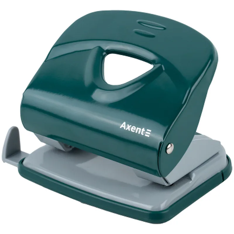 Діркопробивач Axent Exakt-2 Earth colors металевий 30 арк. Зелений (3930-30-A)