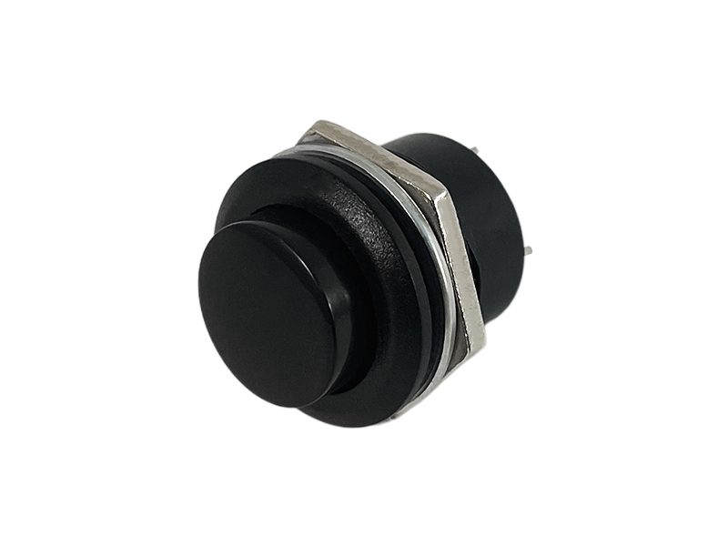 Кнопка круглая Lemanso LSW38 OFF-ON без фиксации R13-507C 250 В 3 A Черный (6743)