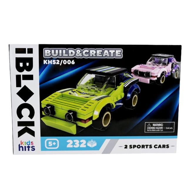 Конструктор Iblock KH52/006 Kids hits JUNIOR 2 МЕГАКАРА 232 детали в коробке (6907057549121)