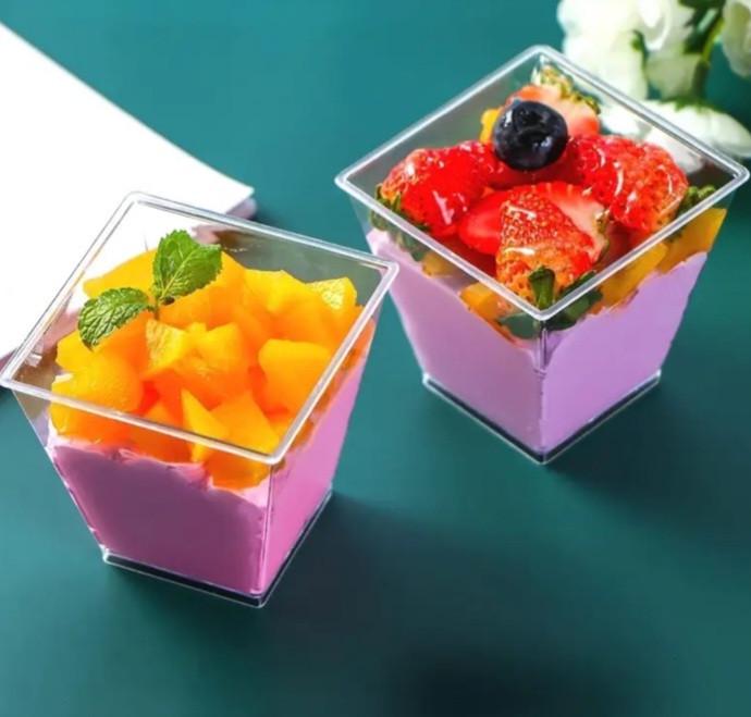 Стакан пластиковий для десертів з кришкою Великий 10 шт. (2815976763) - фото 2 Стакан пластиковий для десертів з кришкою Великий 10 шт. (2815976763) - фото 2