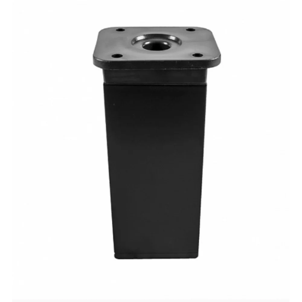 Меблева ніжка-опора Sigma регульована квадратна 100 мм 40х40 мм Чорний матовий (MO0154)