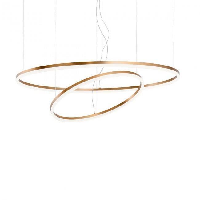 Светильник подвесной Redo ORBIT SU LED 108 W 3000 K D1000+600 BRASS 4.1.2- TRIAC 01-1721-TRIAC