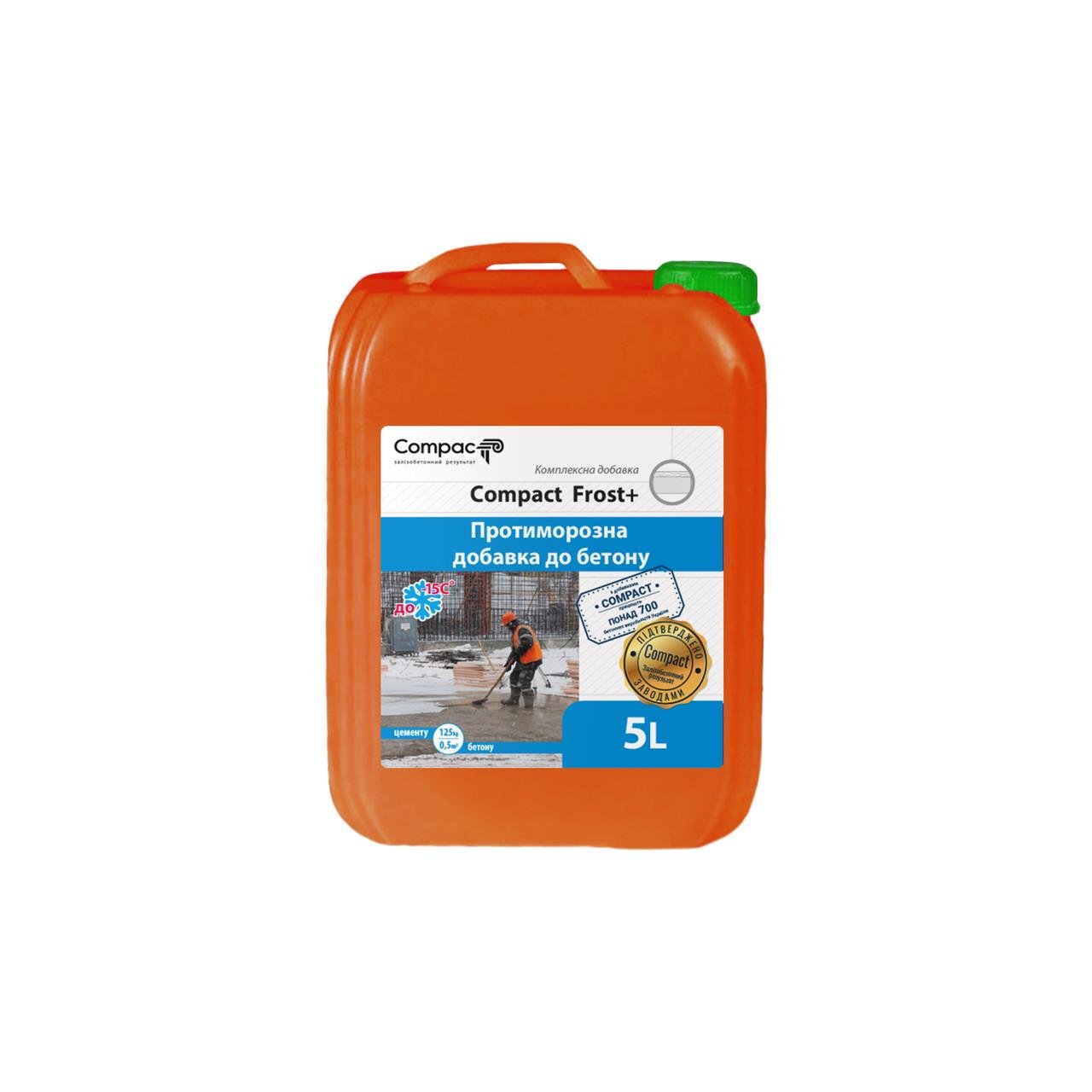 Противоморозная добавка для бетона Compact Frost+ Euro Антифриз 5 л (017522)