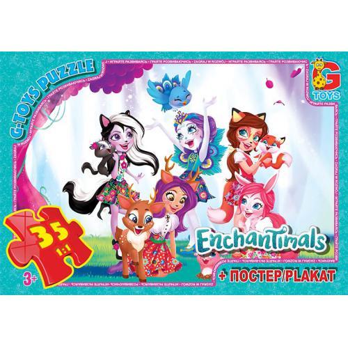 Пазли ТМ G-Toys із серії Enchantimals 35 ел. (EA201)