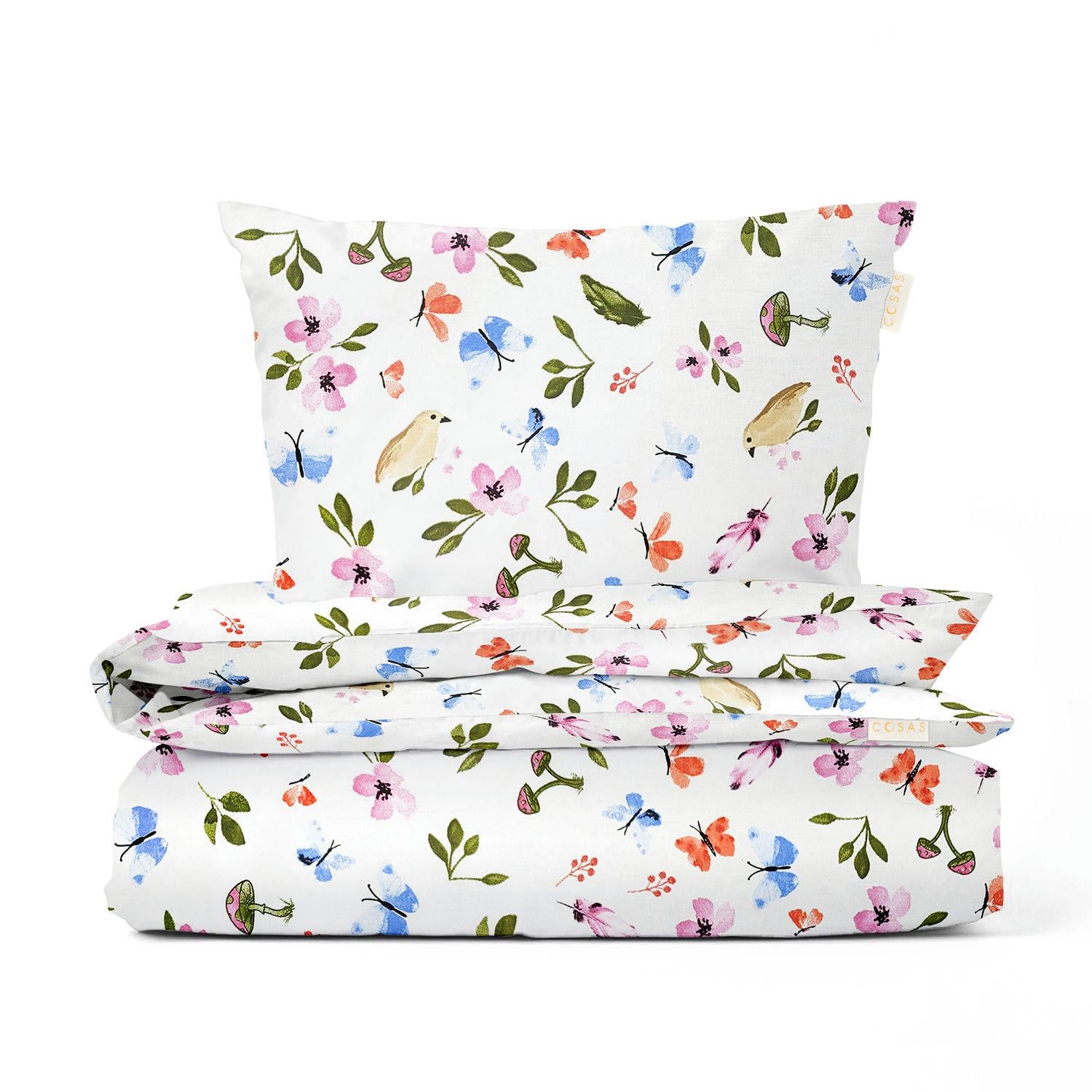 Комплект белья Cosas Happy birds пододеяльник и наволочка 50х70 см 160х220 см (4822052109601)