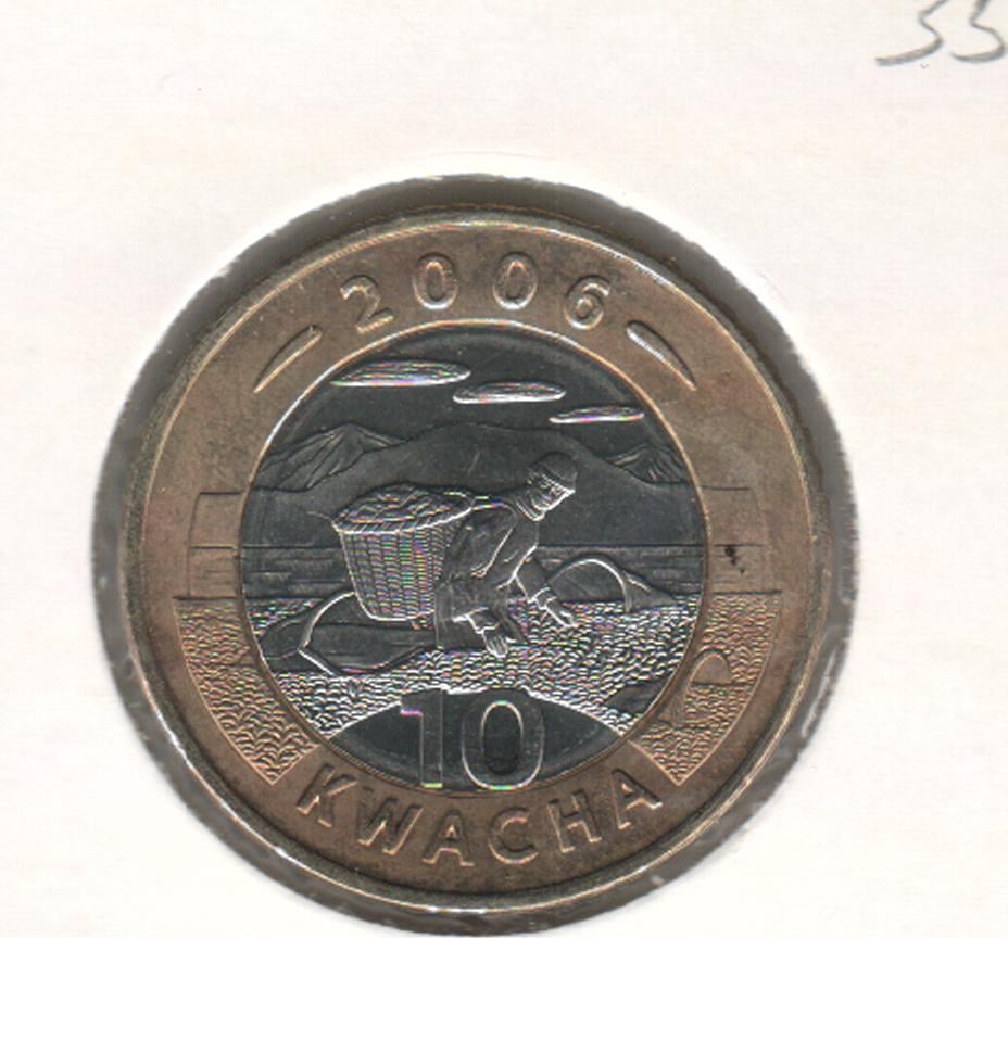 Коллекционная монета Малави 10 квача 2006 UNC KM#58