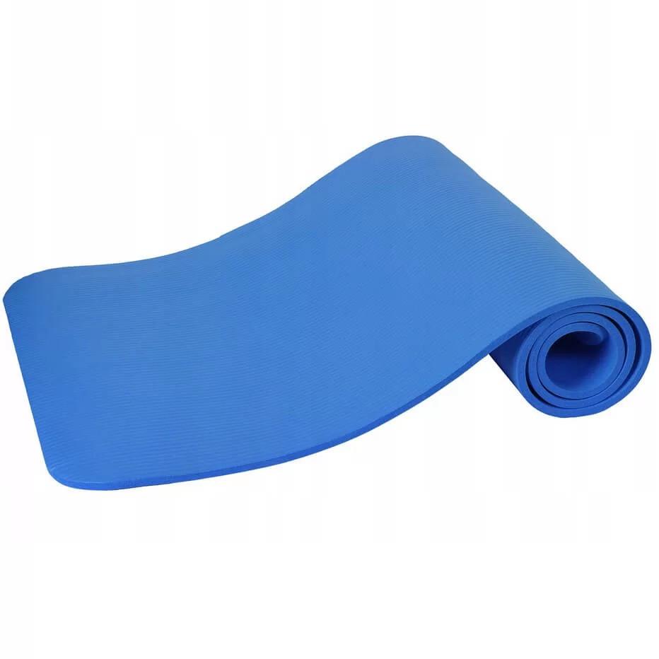 Коврик для йоги и фитнеса Power System PS-4017 NBR Fitness Yoga Mat Plus 180х61х1 см Blue (A-012306)