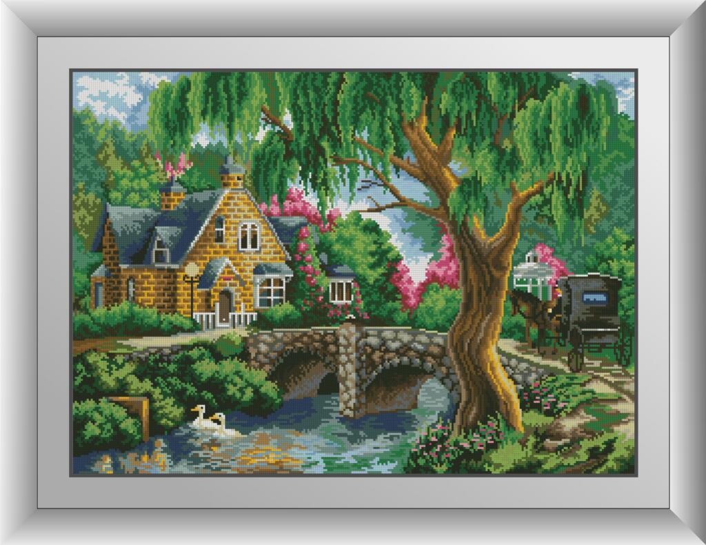 Алмазная мозаика Dream Art Лесная хижина 50х70 см (DA.30075)