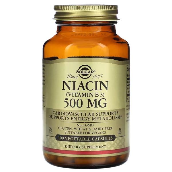 Ниацин Solgar Niacin Vitamin B 3500 mg 100 Veg капс. (000026107)