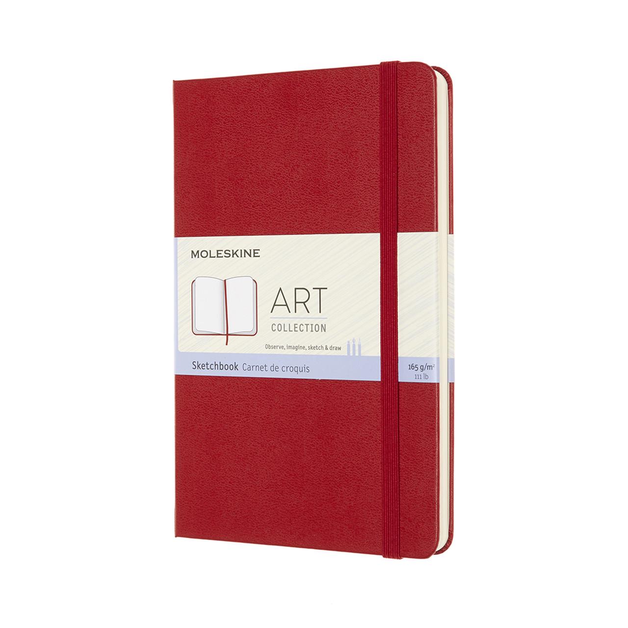 Блокнот Moleskine Art медиум 11,5х18 см для набросков Красный