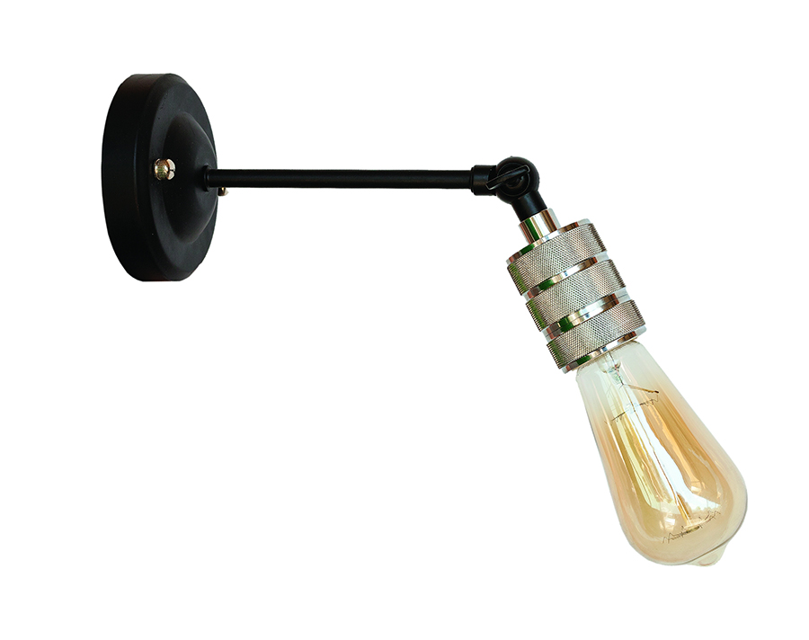 Бра Levistella Lofty подвижное с патроном AMP21 Черный/Хром (1963530376)