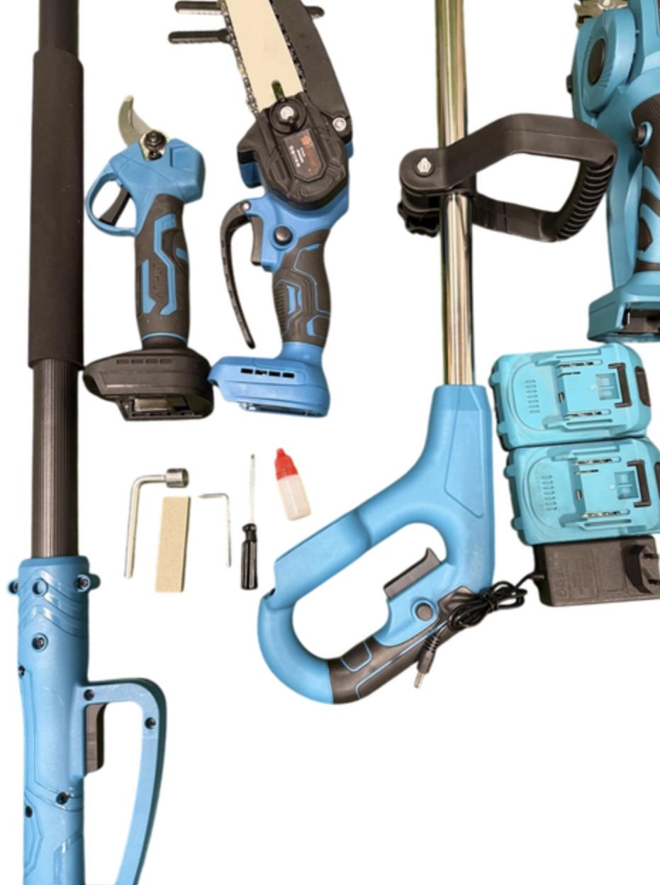 Садовий набір акумуляторний KRAFFTEC секатор/міні-пила/тример/повітродувка 48V 4в1 (30766602) - фото 10