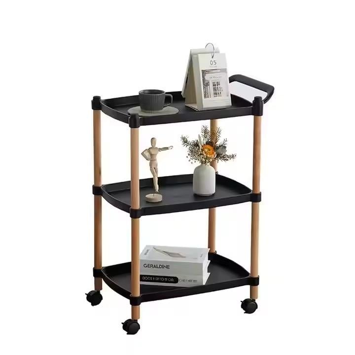 Тележка для кухни и комнаты на колесах с ручкой 3 яруса (2617578393)