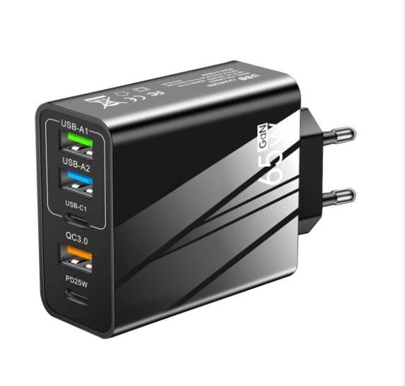 Зарядний пристрій PD 65 W Charгe 3.0 USB/Type-C PD