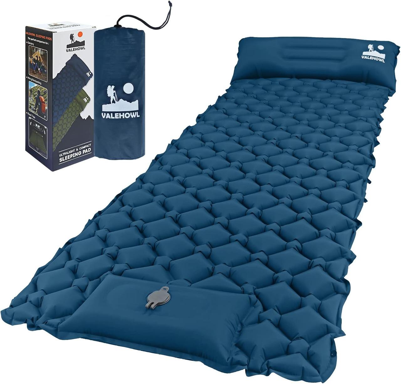 Надувний матрац VALEHOWL для кемпінгу з подушкою