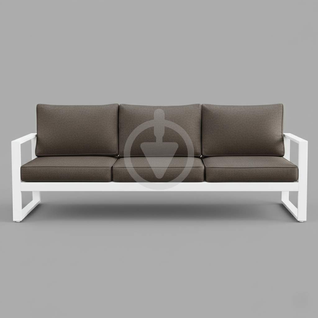 Диван металевий AVVS tech Бостон вуличний лофт з підлокітниками оксфорд 250 см Коричневий/Білий (30067077) - фото 2 Диван металевий AVVS tech Бостон вуличний лофт з підлокітниками оксфорд 250 см Коричневий/Білий (30067077) - фото 2