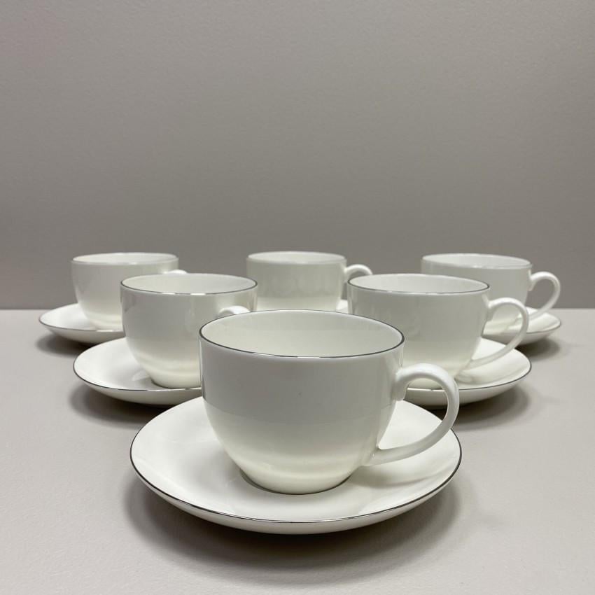 Сервіз чайний S&T 1753-4 порцеляновий 12 пр. Срібний (2173045521) - фото 3 Сервіз чайний S&T 1753-4 порцеляновий 12 пр. Срібний (2173045521) - фото 3