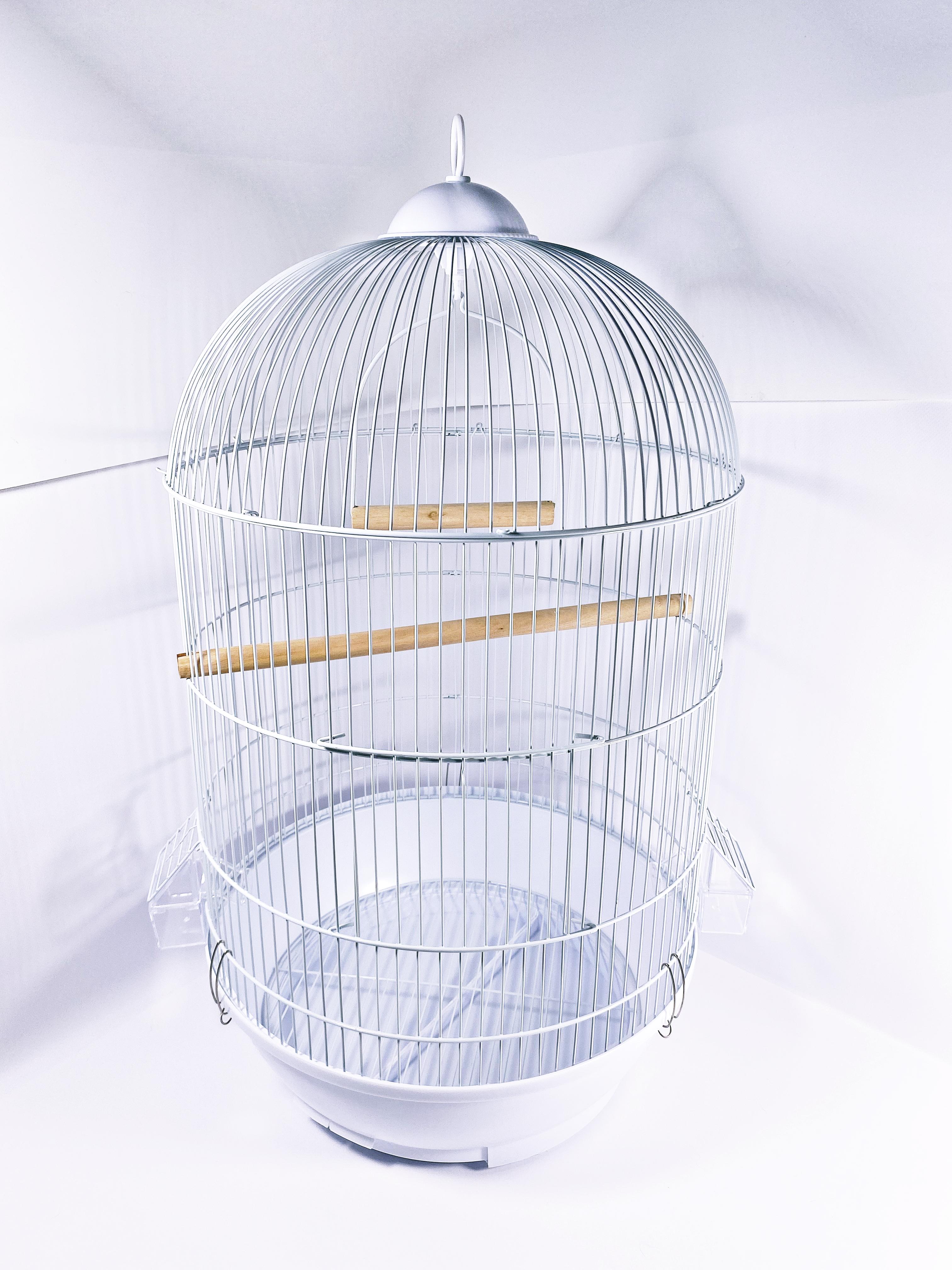 Клітка для птахів Diva 330 ⌀ 40х70 см Білий (330w) - фото 2 Клітка для птахів Diva 330 ⌀ 40х70 см Білий (330w) - фото 2