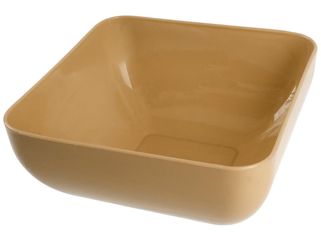 Салатница квадратная Консенсус 2,5л Бежевый (MCS-12574-1)