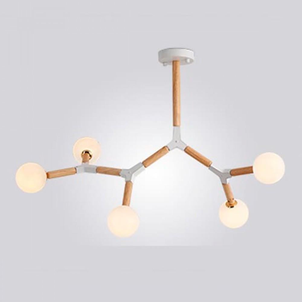 Люстра Glass Formula 5 White (PL-0002519 M/WHITE) - фото 1 Люстра Glass Formula 5 White (PL-0002519 M/WHITE) - фото 1